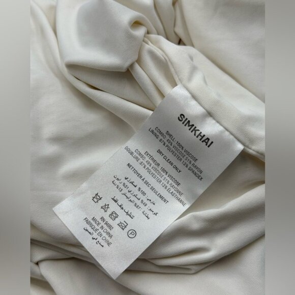 🆕 SIMKHAI 🧿 NWOT Bex Sequined Embellished Maxi Dress, Ivory - Sz US 10 - Picture 14 of 14